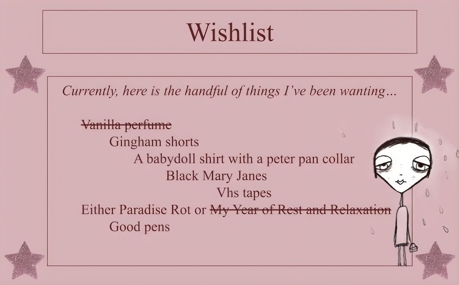wishlist